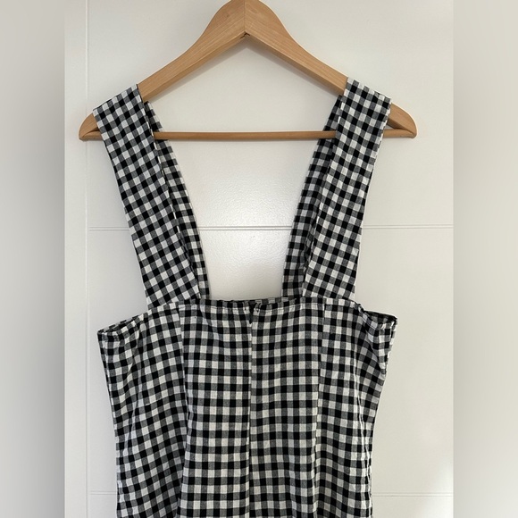 🛍️$5 SALE - BNWT Papillon B&W Gingham Dress, size medium. - Picture 5 of 8